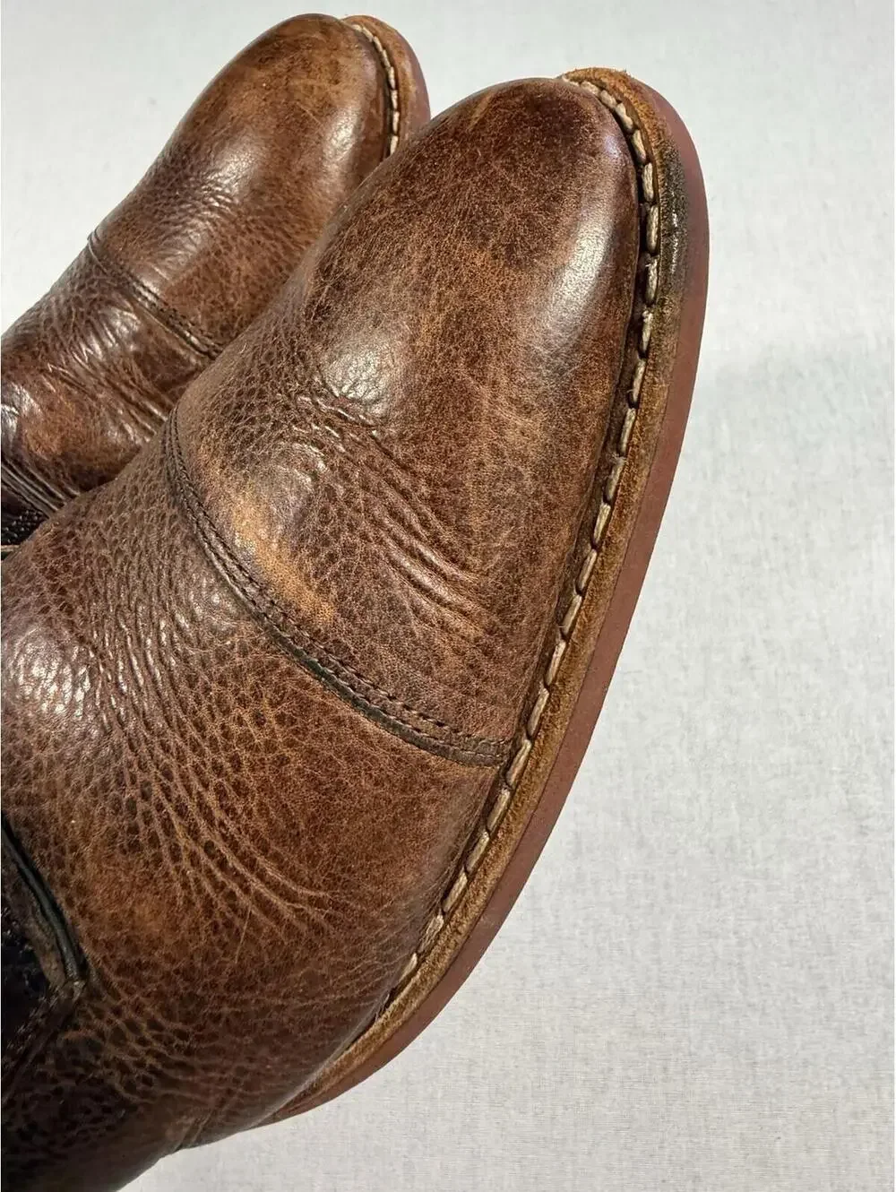 Allen Edmonds Oak Street Cap Toe Derby Shoes Oxfords Sz 12 D Brown Dainite Sole‎